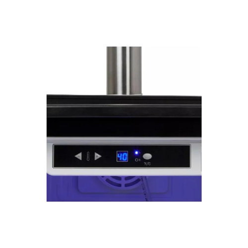 EdgeStar 3.2 Cubic Feet Silver Single Tap 5 Gal Keg Freestanding Kegerator with Door Lock and